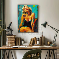 Glamorous Hollywood Icon Pop Culture Artistic Poster PosterGoat