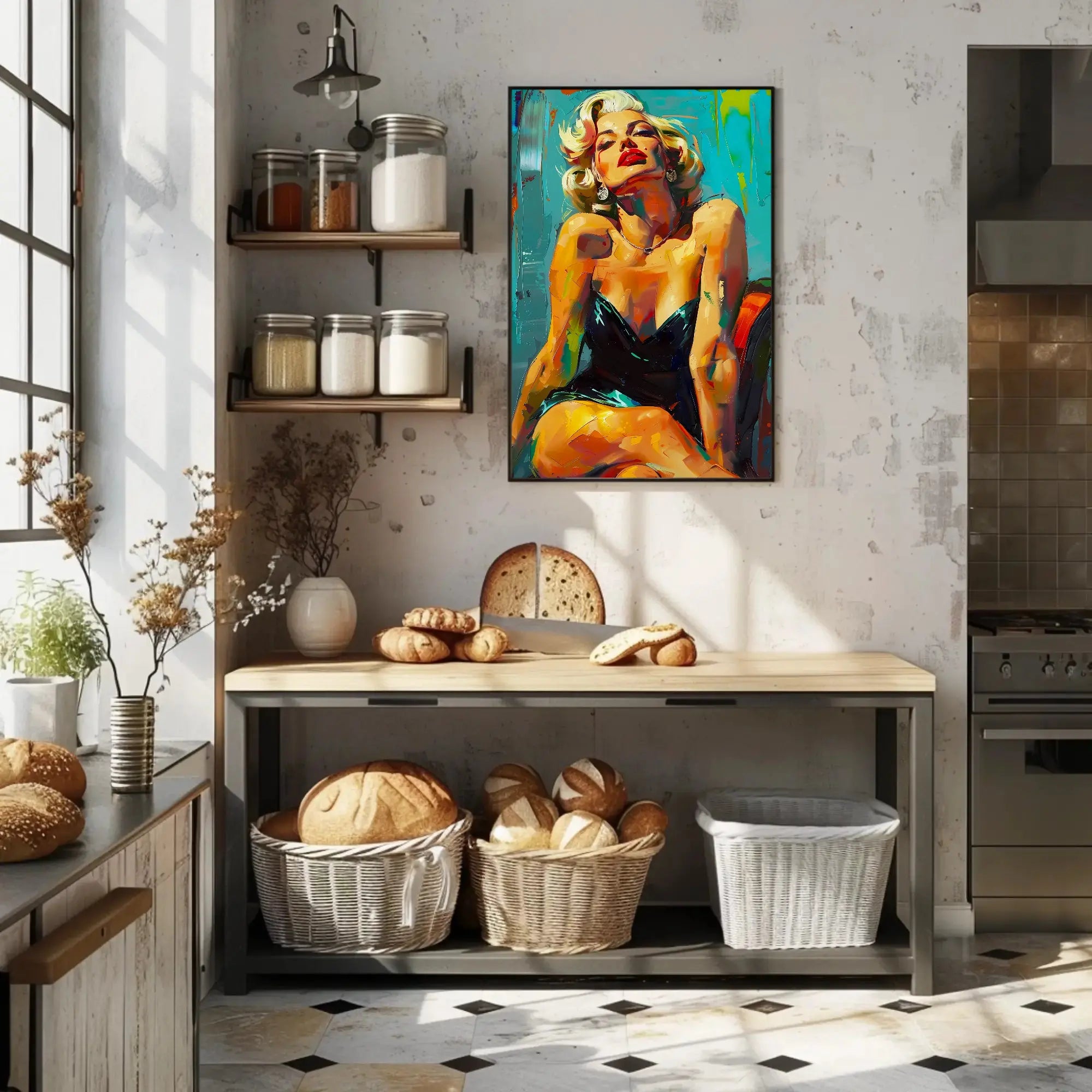 Glamorous Hollywood Icon Pop Culture Artistic Poster PosterGoat