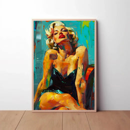 Glamorous Hollywood Icon Pop Culture Artistic Poster PosterGoat