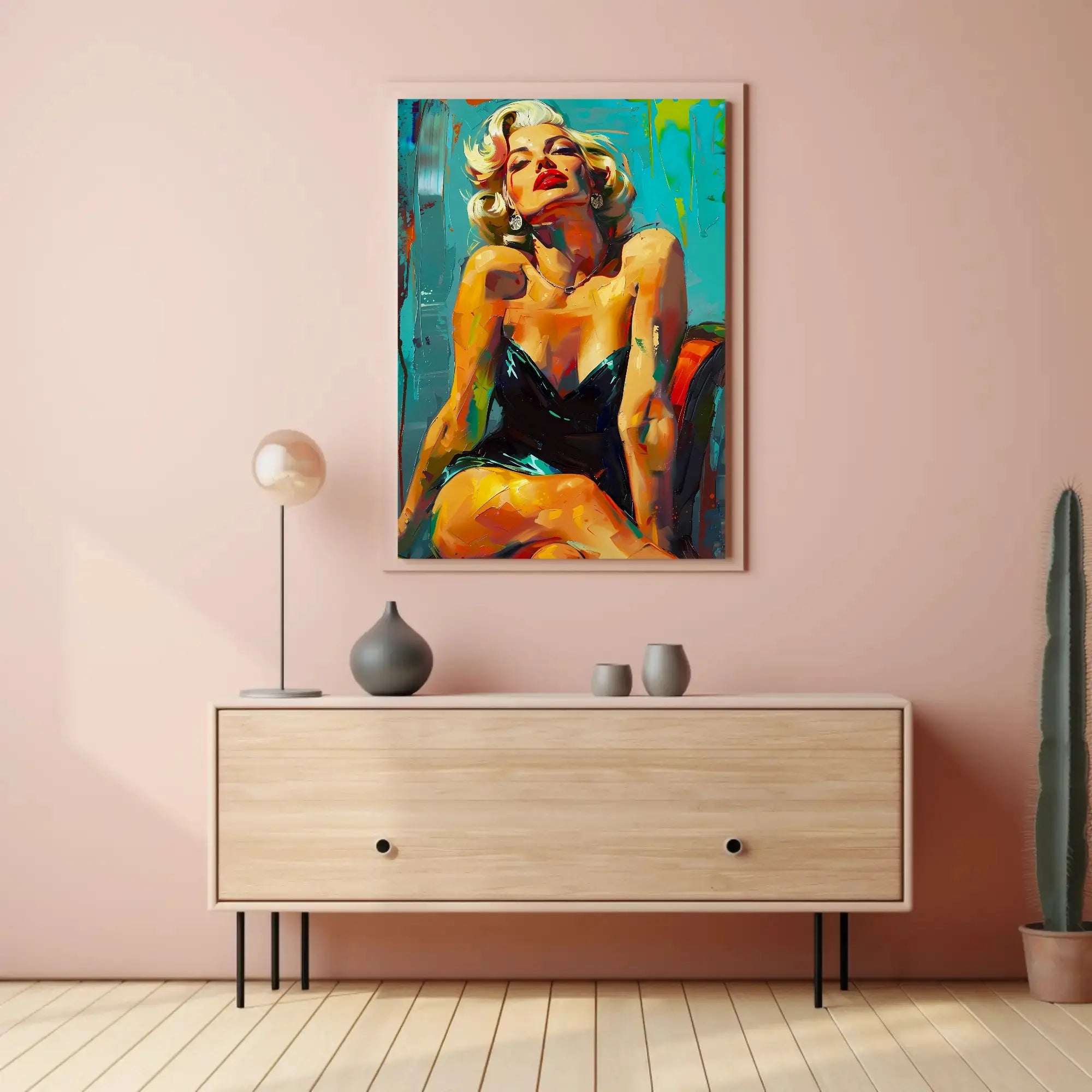 Glamorous Hollywood Icon Pop Culture Artistic Poster PosterGoat