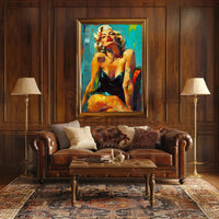 Glamorous Hollywood Icon Pop Culture Artistic Poster PosterGoat