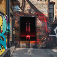 Glowing Red Bottle Art: Futuristic Sci-Fi Poster PosterGoat