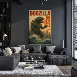 Godzilla Rampage in Tokyo Pop Culture Poster PosterGoat