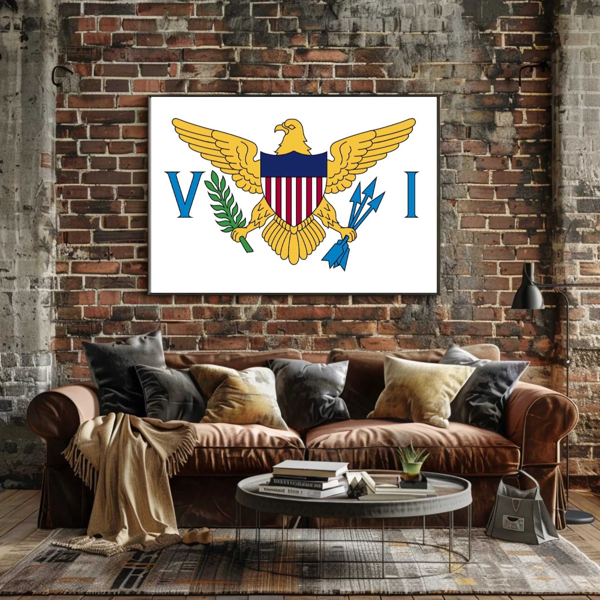 Golden Eagle Sovereignty Emblem Political or Propaganda Poster PosterGoat