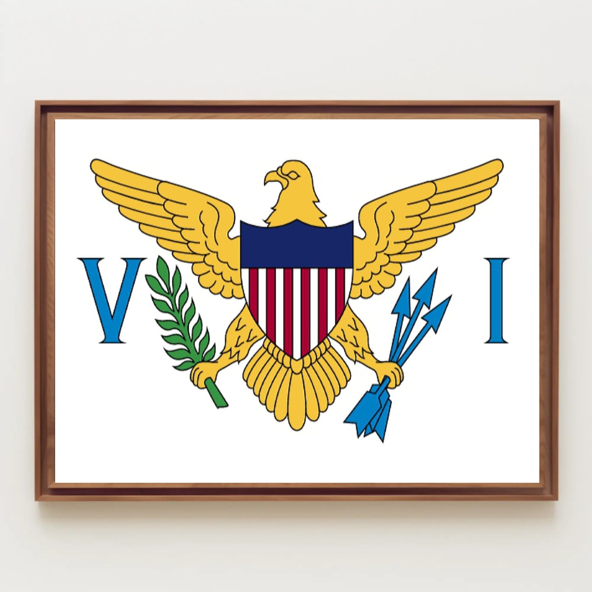 Golden Eagle Sovereignty Emblem Political or Propaganda Poster PosterGoat