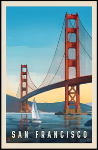 Golden Gate Bridge Travel Poster PosterGoat