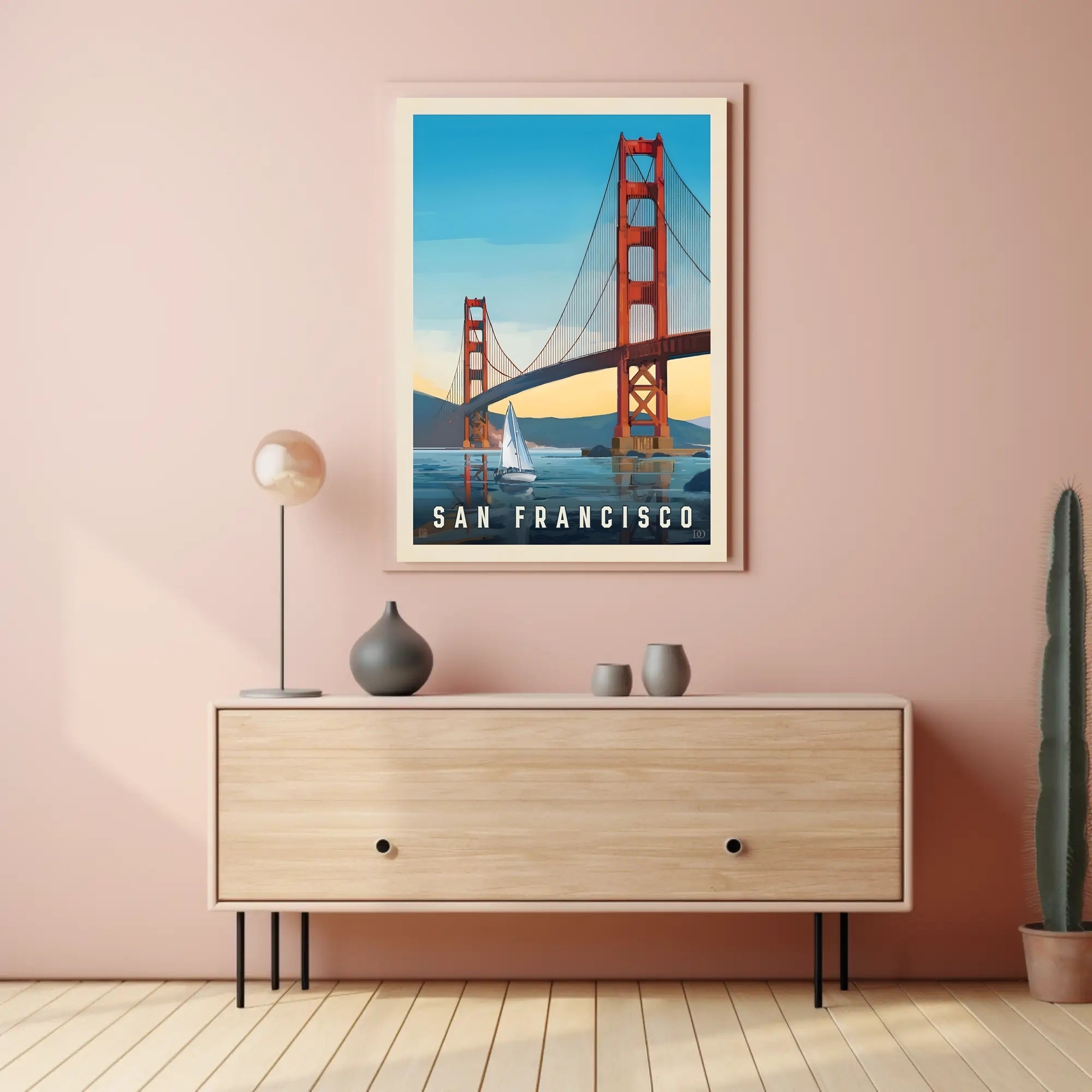 Golden Gate Bridge Travel Poster PosterGoat