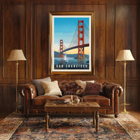 Golden Gate Bridge Travel Poster PosterGoat