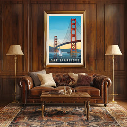 Golden Gate Bridge Travel Poster PosterGoat