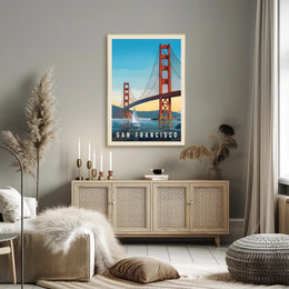 Golden Gate Bridge Travel Poster PosterGoat