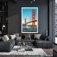 Golden Gate Bridge Travel Poster PosterGoat