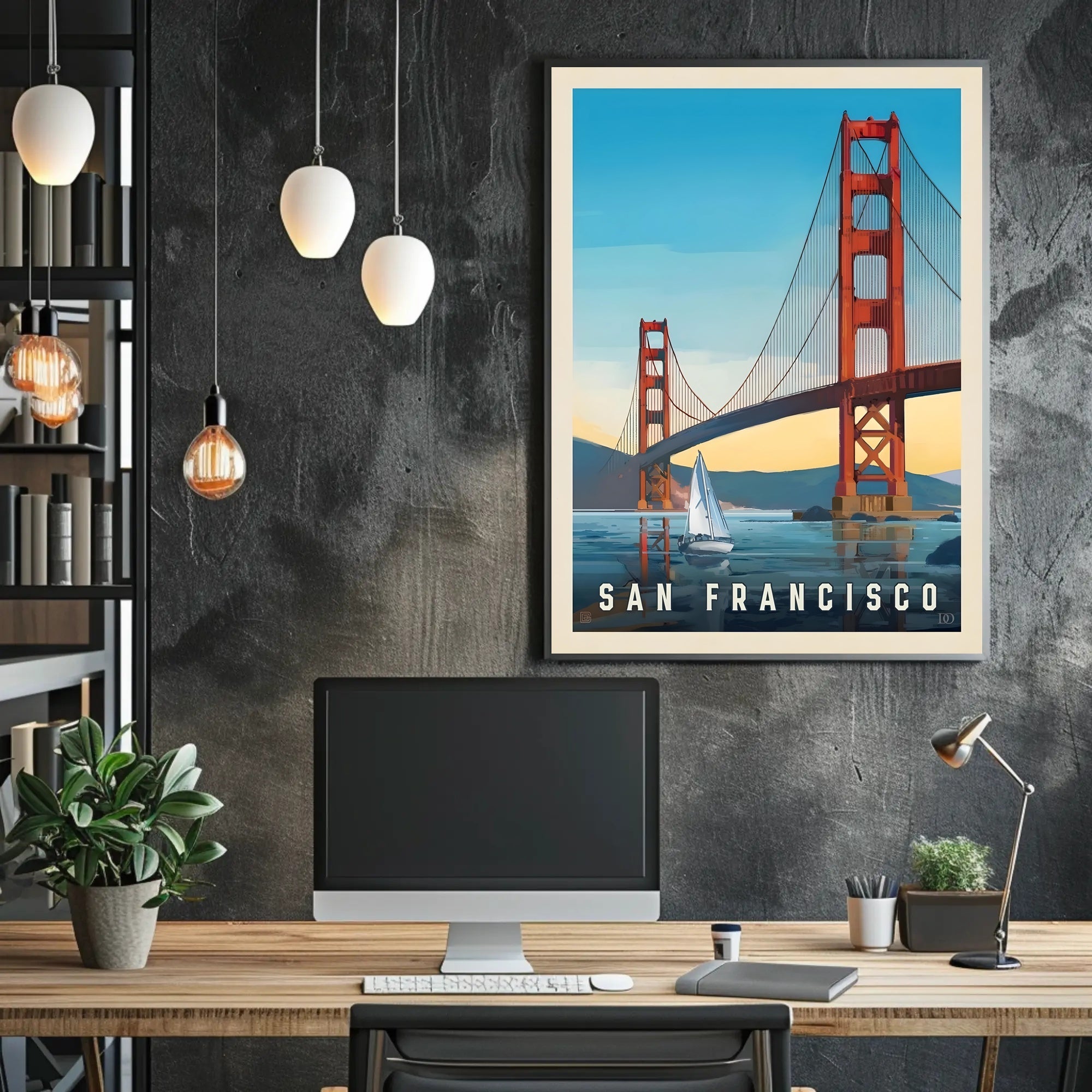 Golden Gate Bridge Travel Poster PosterGoat