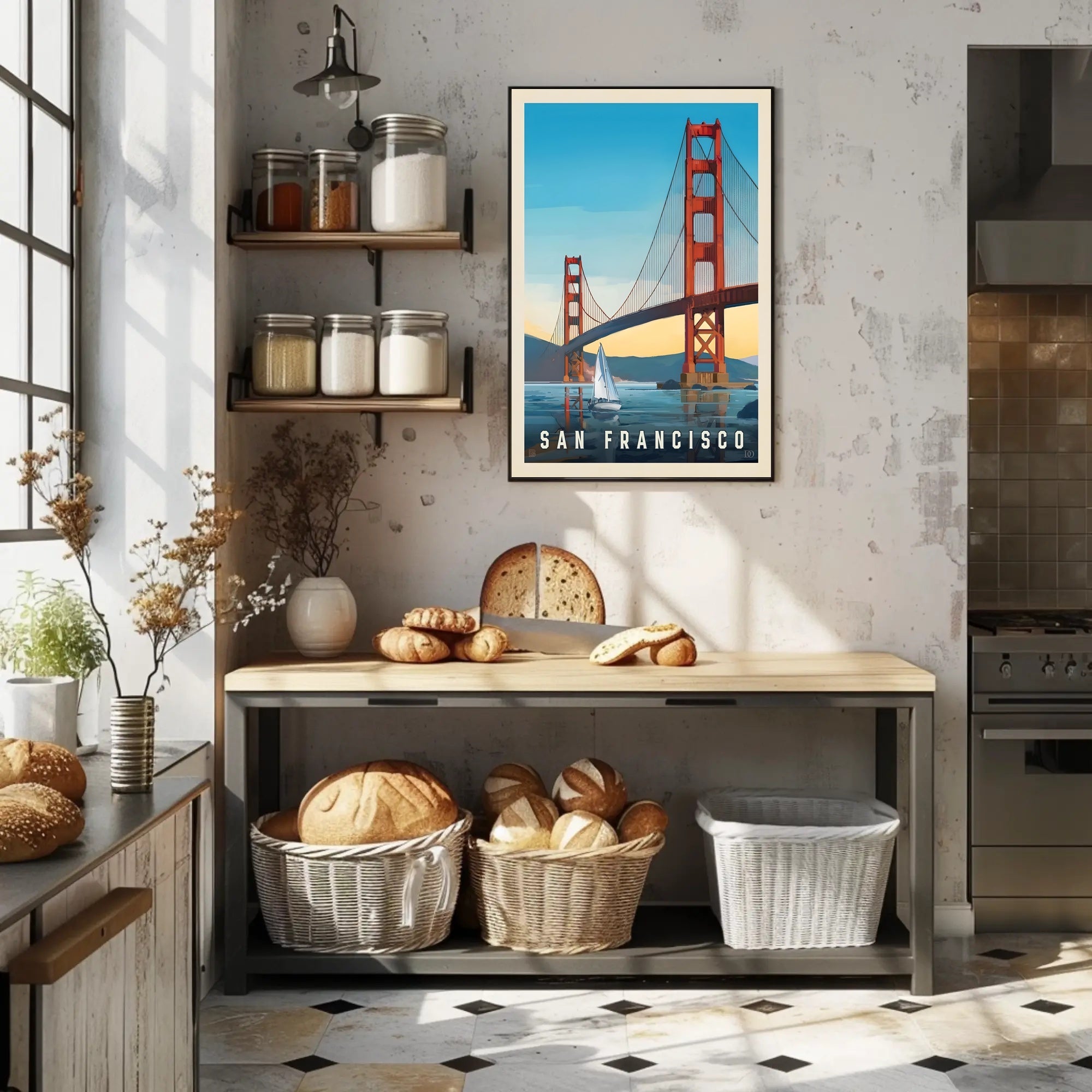 Golden Gate Bridge Travel Poster PosterGoat