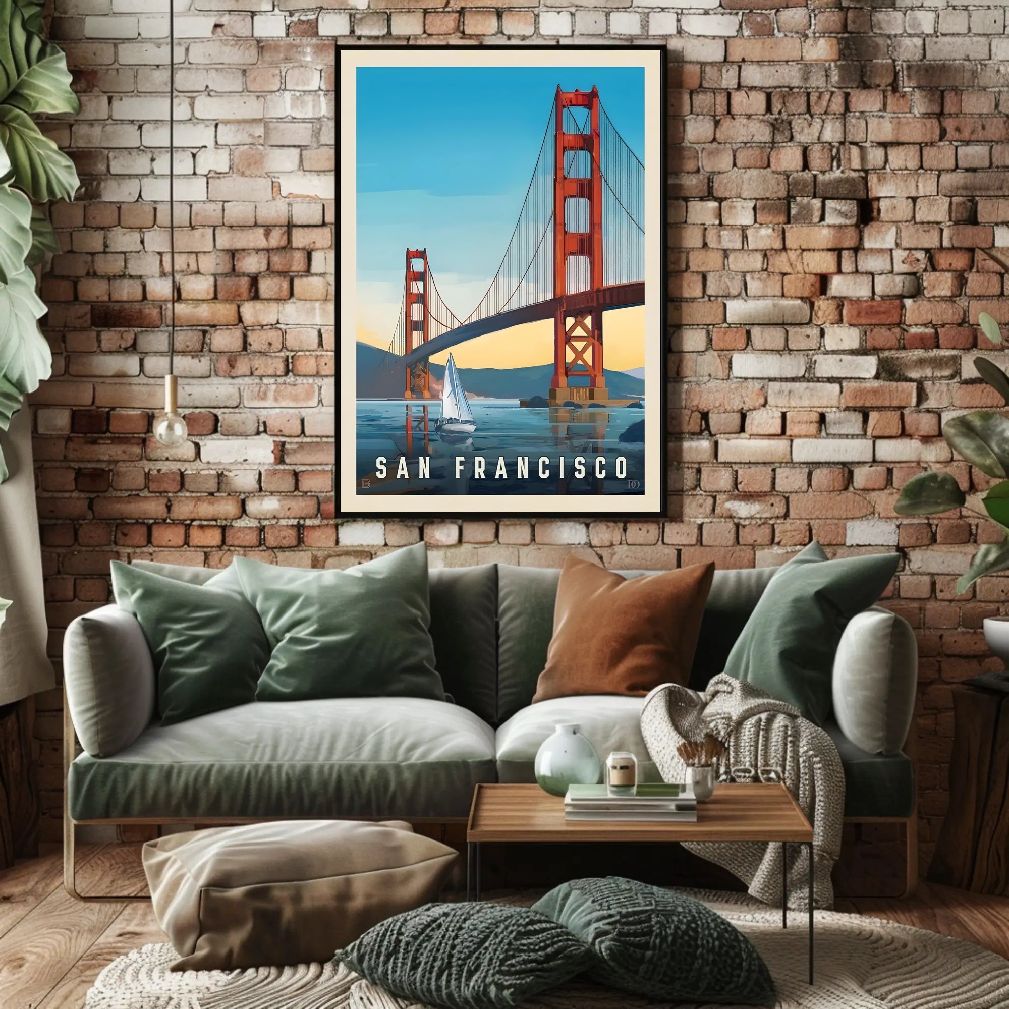 Golden Gate Bridge Travel Poster PosterGoat