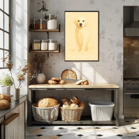 Golden Retriever Loyalty Minimalist Art Dog Breed Poster PosterGoat