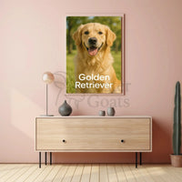 Golden Retriever Paws and Parks Dog Breed Poster PosterGoat