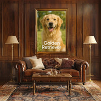 Golden Retriever Paws and Parks Dog Breed Poster PosterGoat