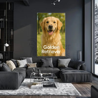 Golden Retriever Paws and Parks Dog Breed Poster PosterGoat