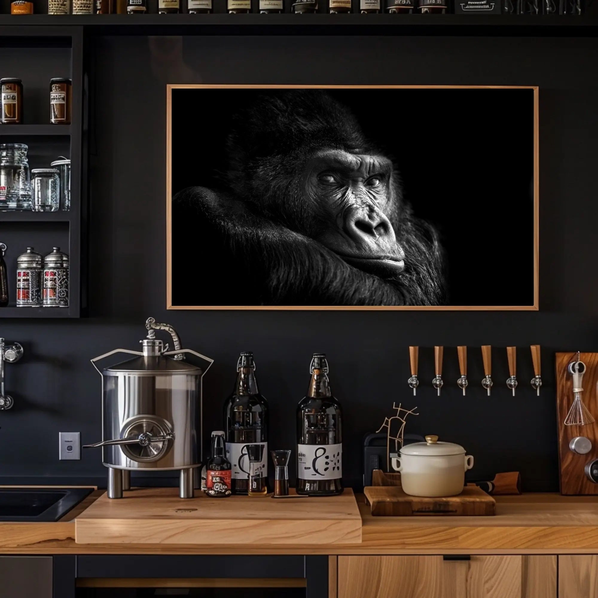 Gorilla Wildlife Sensation Captured: Stunning Animal Poster PosterGoat