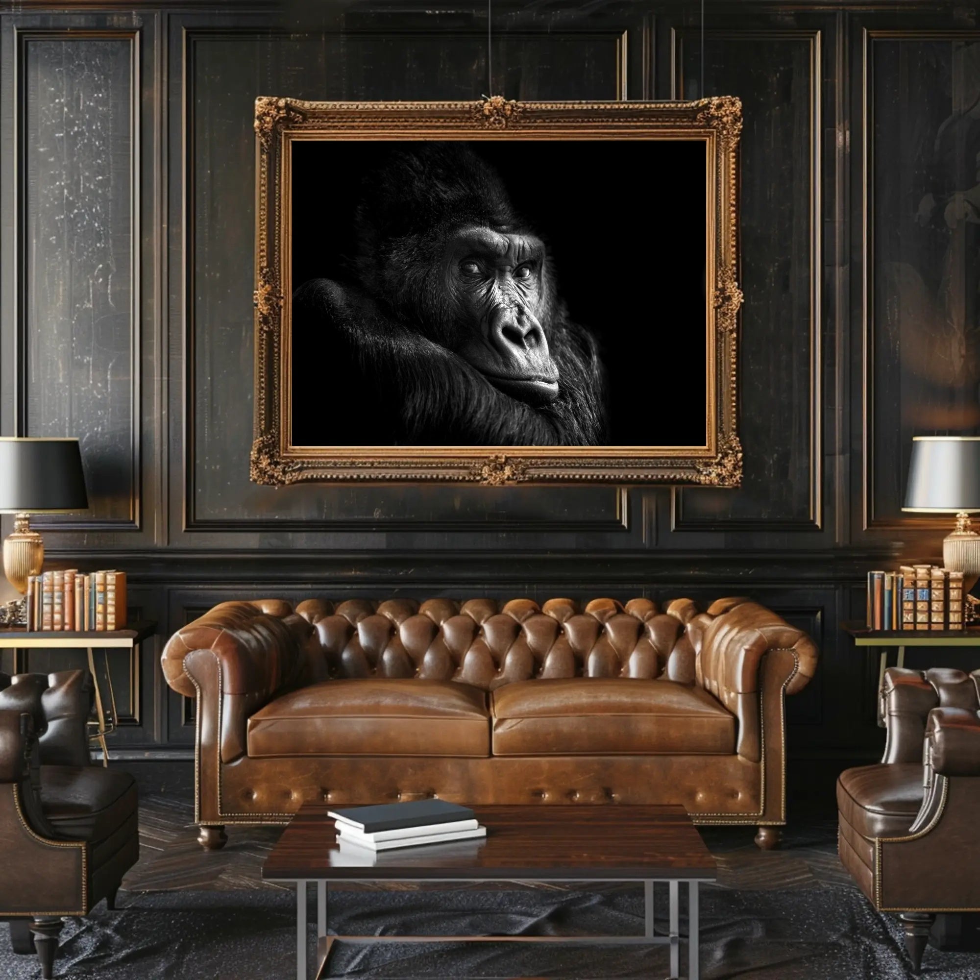 Gorilla Wildlife Sensation Captured: Stunning Animal Poster PosterGoat