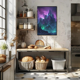 Gothic Fantasy Castle Stormy Landscape Artistic Poster PosterGoat