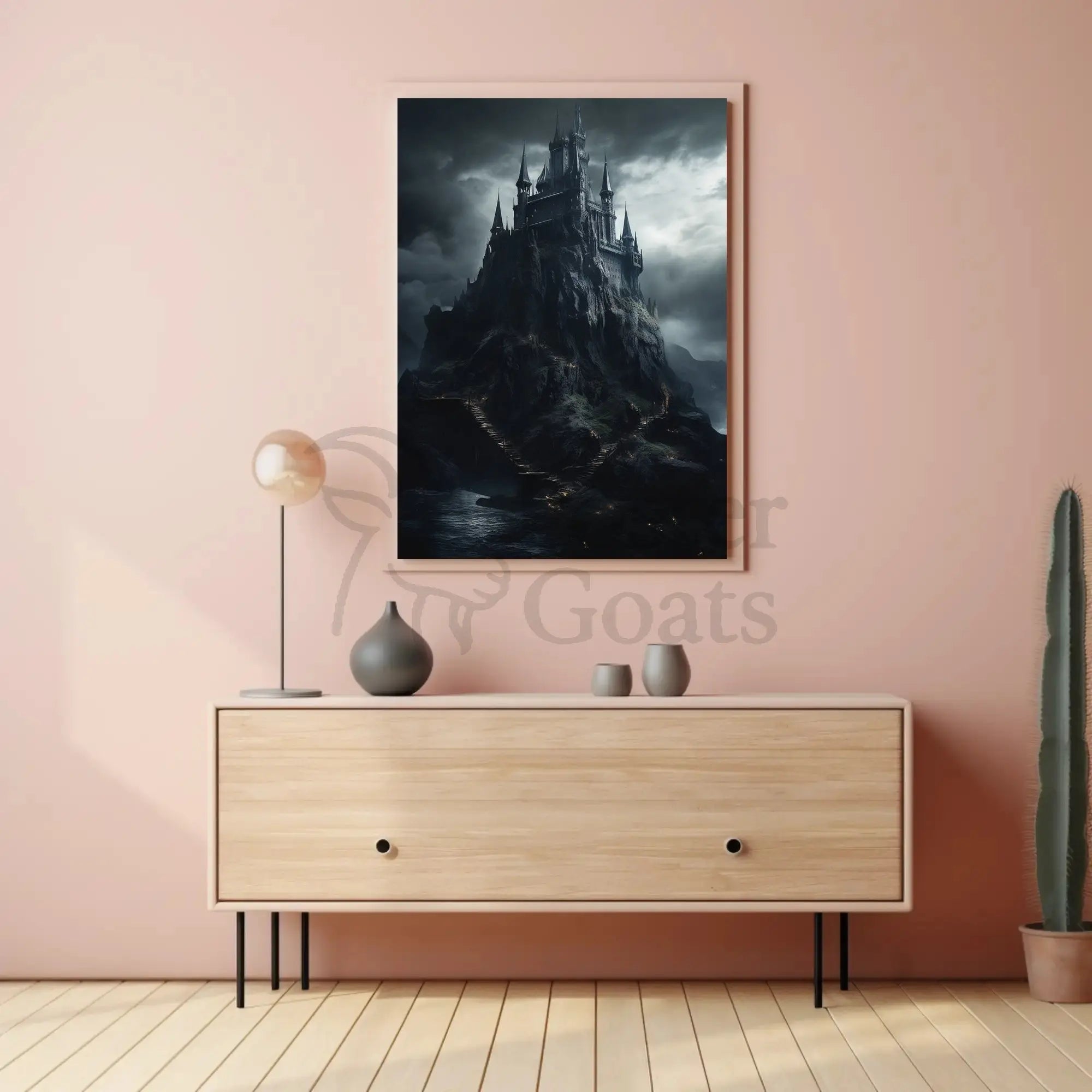 Gothic Mystical Castle Adventure Art Poster PosterGoat