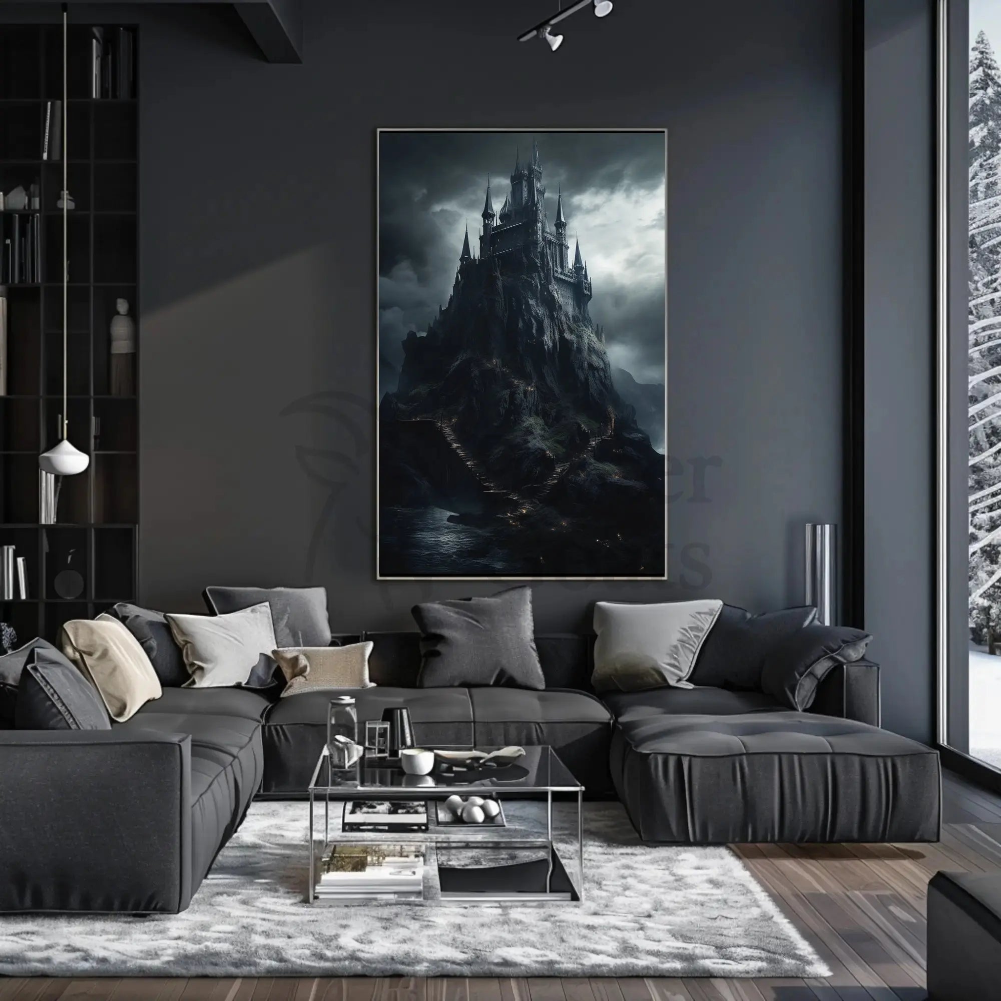 Gothic Mystical Castle Adventure Art Poster PosterGoat