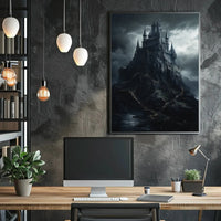 Gothic Mystical Castle Adventure Art Poster PosterGoat