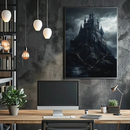 Gothic Mystical Castle Adventure Art Poster PosterGoat