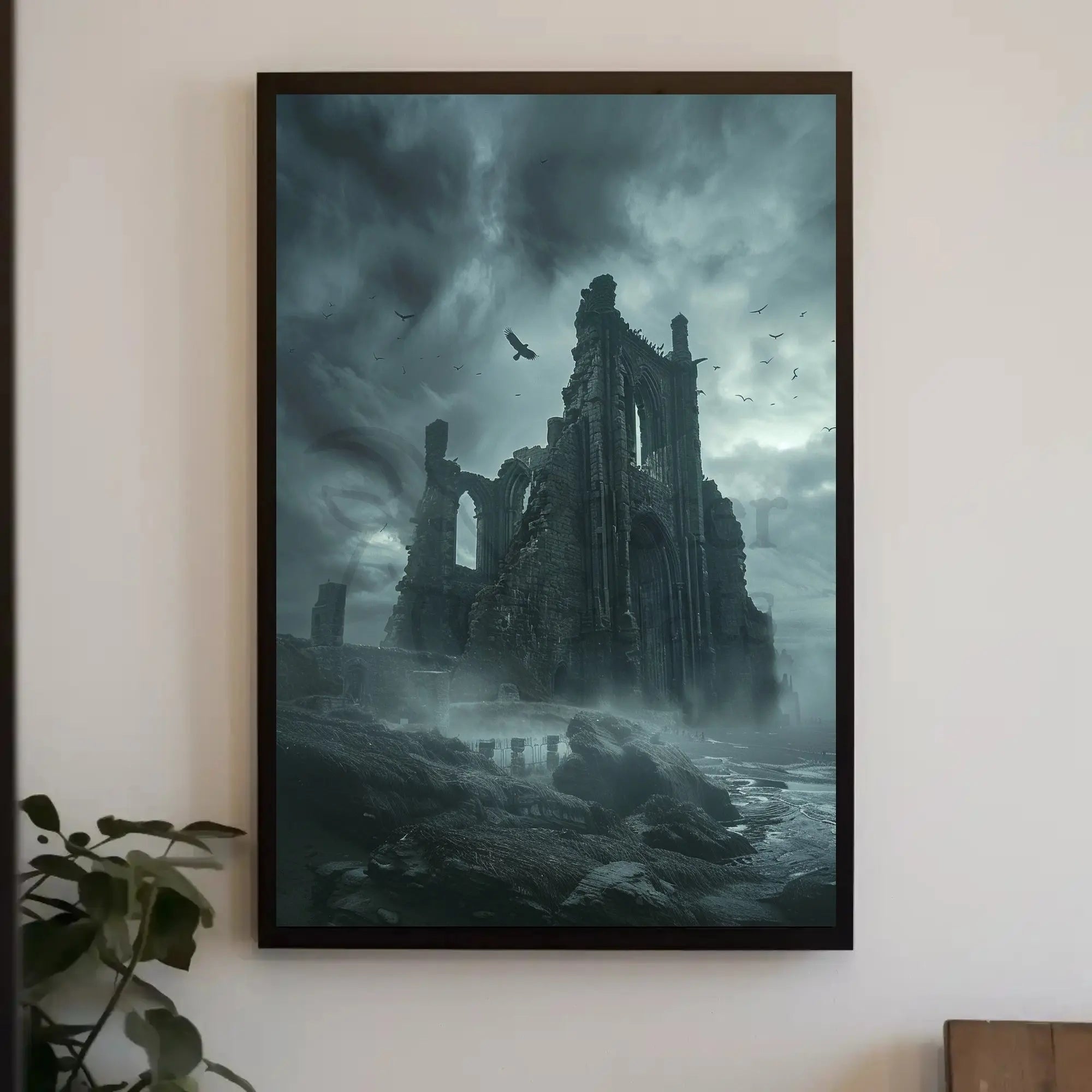 Gothic Ruins Atmospheric Art Poster: Cultural or Heritage Poster PosterGoat