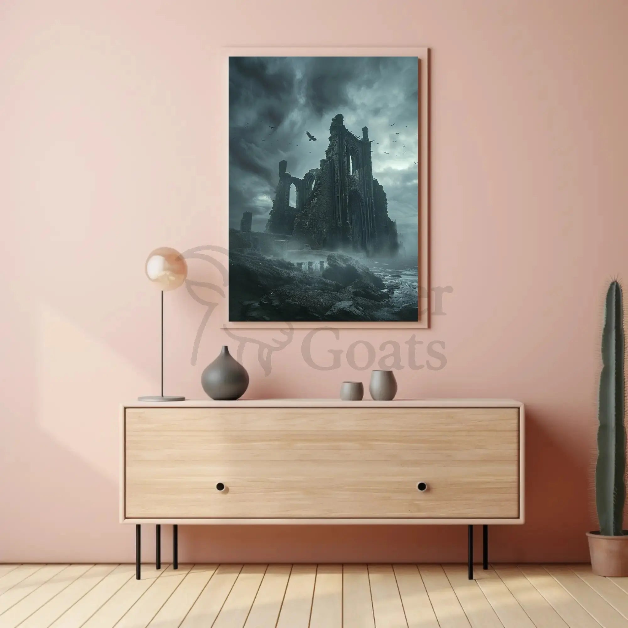 Gothic Ruins Atmospheric Art Poster: Cultural or Heritage Poster PosterGoat