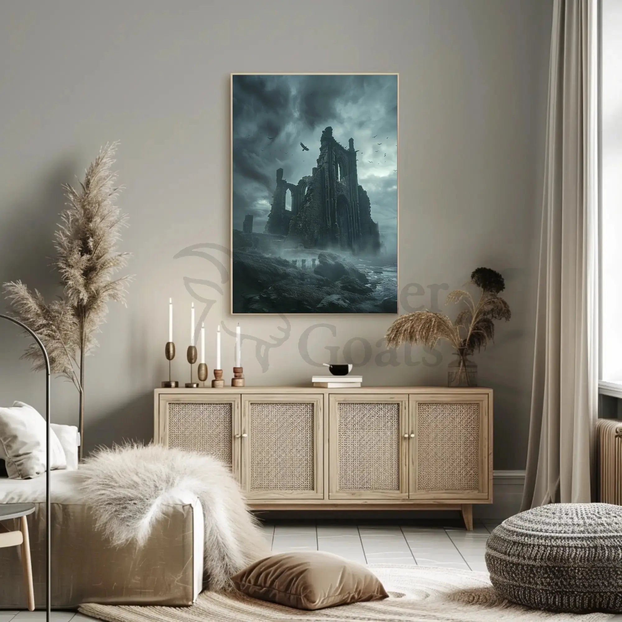 Gothic Ruins Atmospheric Art Poster: Cultural or Heritage Poster PosterGoat