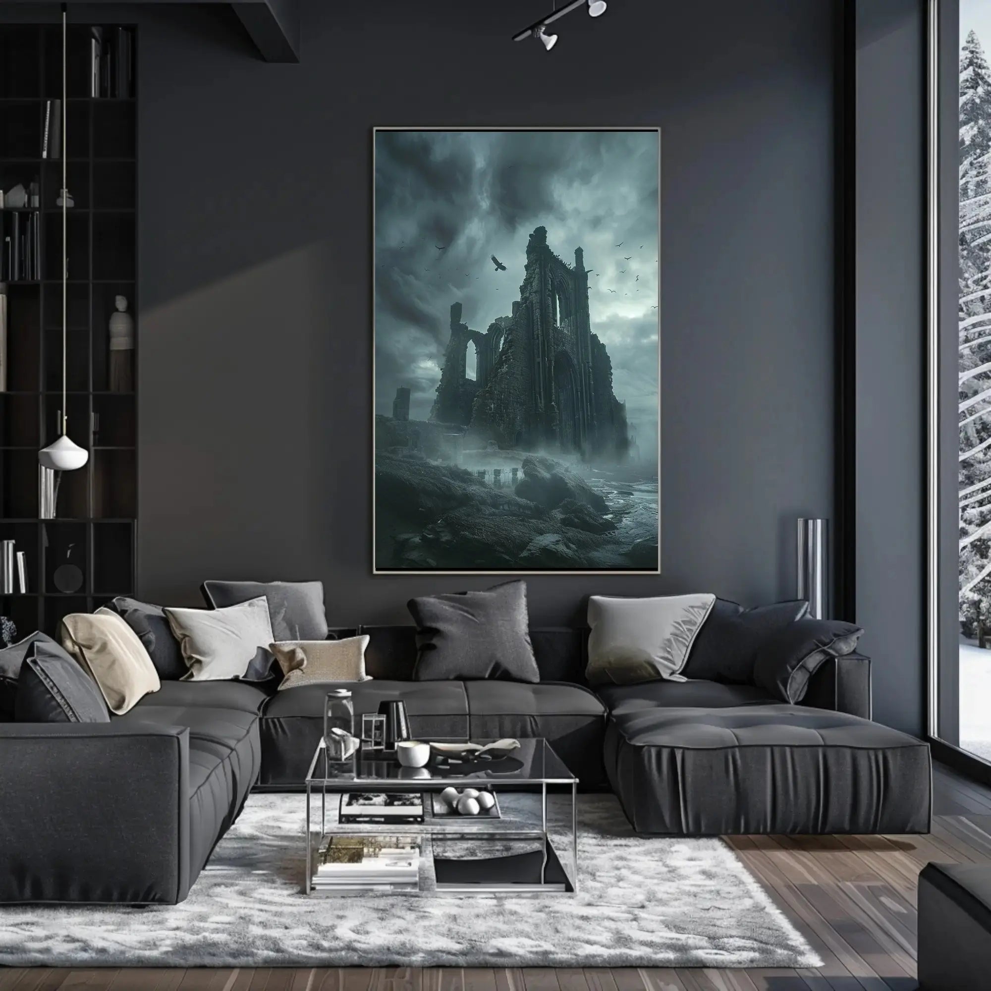 Gothic Ruins Atmospheric Art Poster: Cultural or Heritage Poster PosterGoat