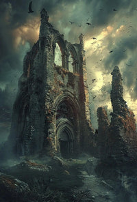 Gothic Ruins in Mystery and Decay Cultural or Heritage Poster PosterGoat