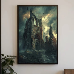 Gothic Ruins in Mystery and Decay Cultural or Heritage Poster PosterGoat