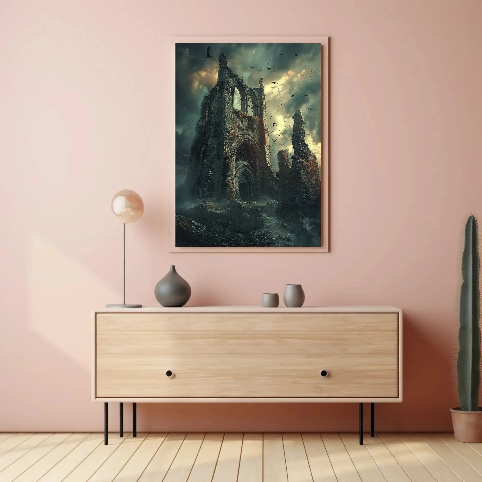 Gothic Ruins in Mystery and Decay Cultural or Heritage Poster PosterGoat