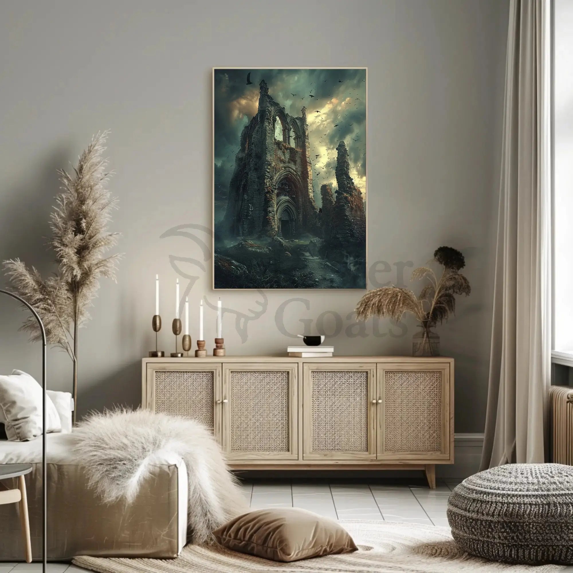 Gothic Ruins in Mystery and Decay Cultural or Heritage Poster PosterGoat