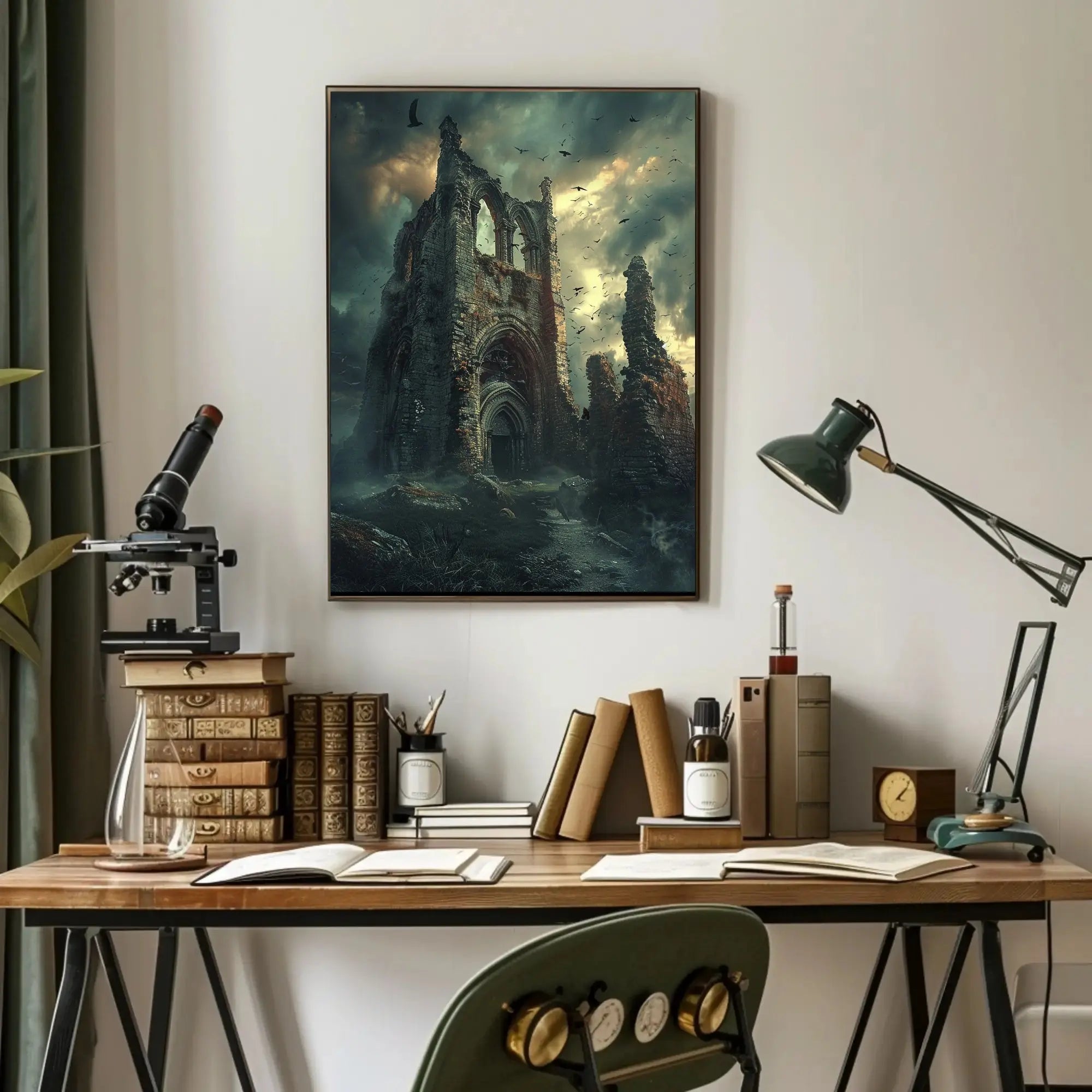Gothic Ruins in Mystery and Decay Cultural or Heritage Poster PosterGoat