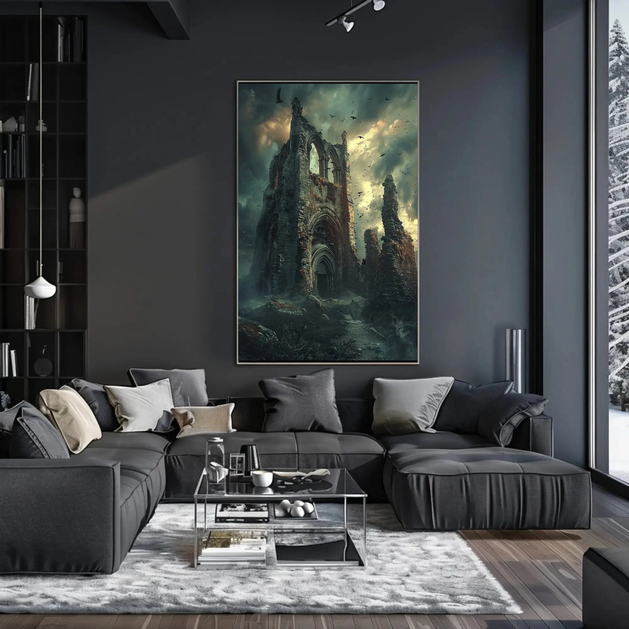 Gothic Ruins in Mystery and Decay Cultural or Heritage Poster PosterGoat