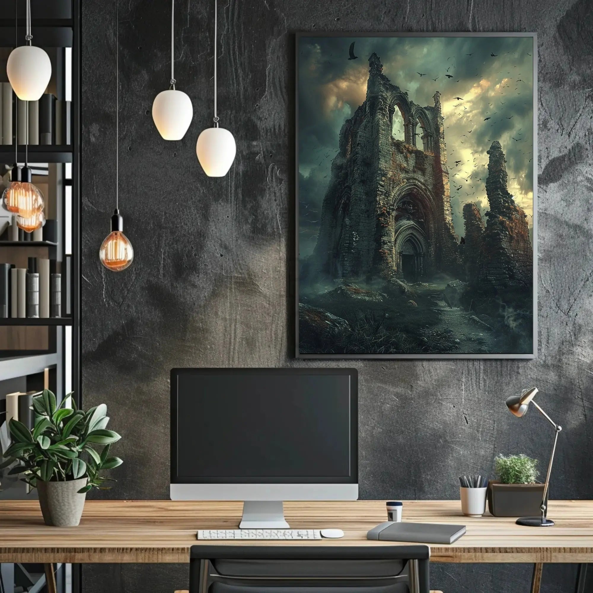 Gothic Ruins in Mystery and Decay Cultural or Heritage Poster PosterGoat