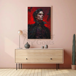 Gothic Vampire Art with Ravens, Artistic or Pop Culture Poster PosterGoat