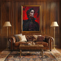 Gothic Vampire Art with Ravens, Artistic or Pop Culture Poster PosterGoat