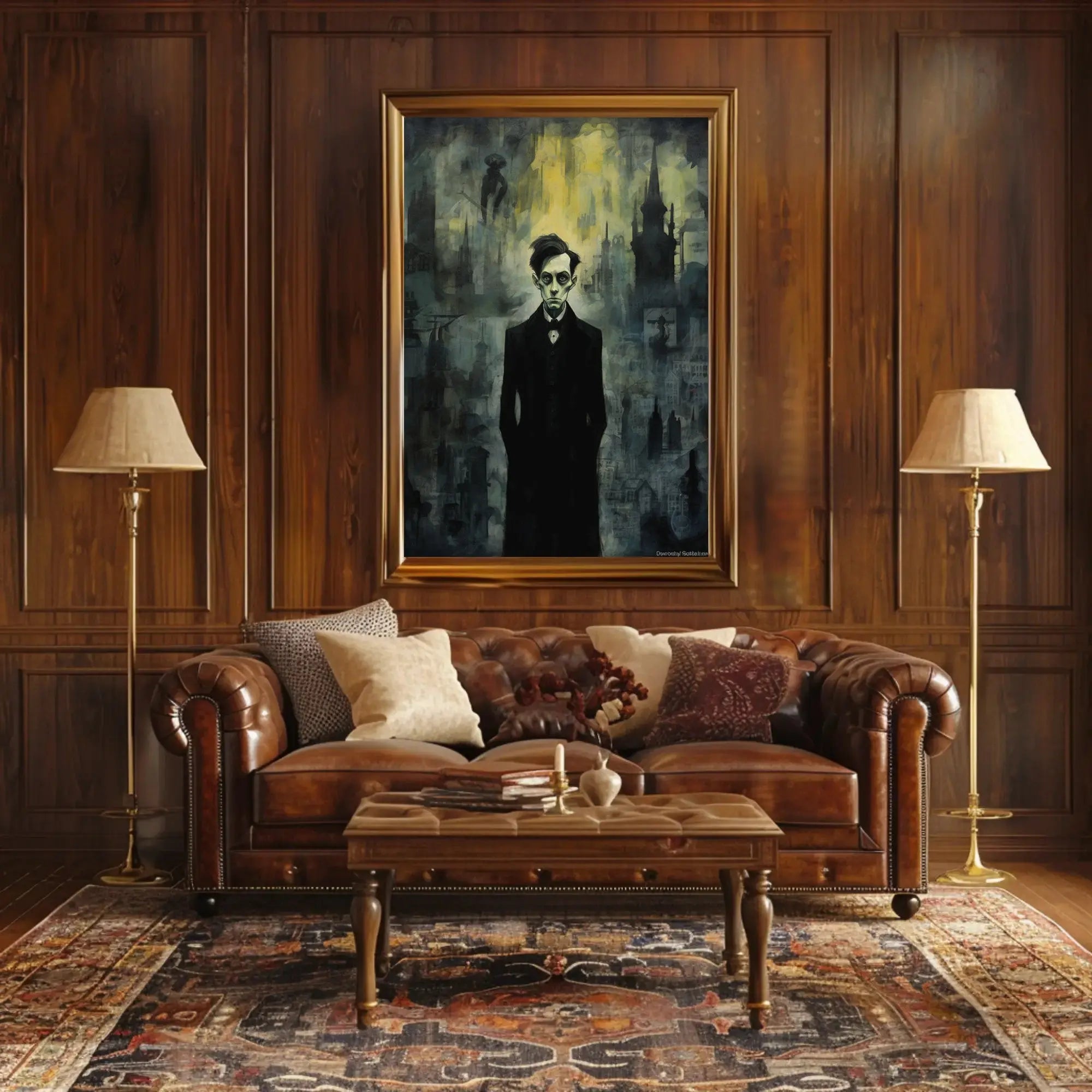 Gothic Victorian Solitude Atmospheric Artistic Culture Poster PosterGoat