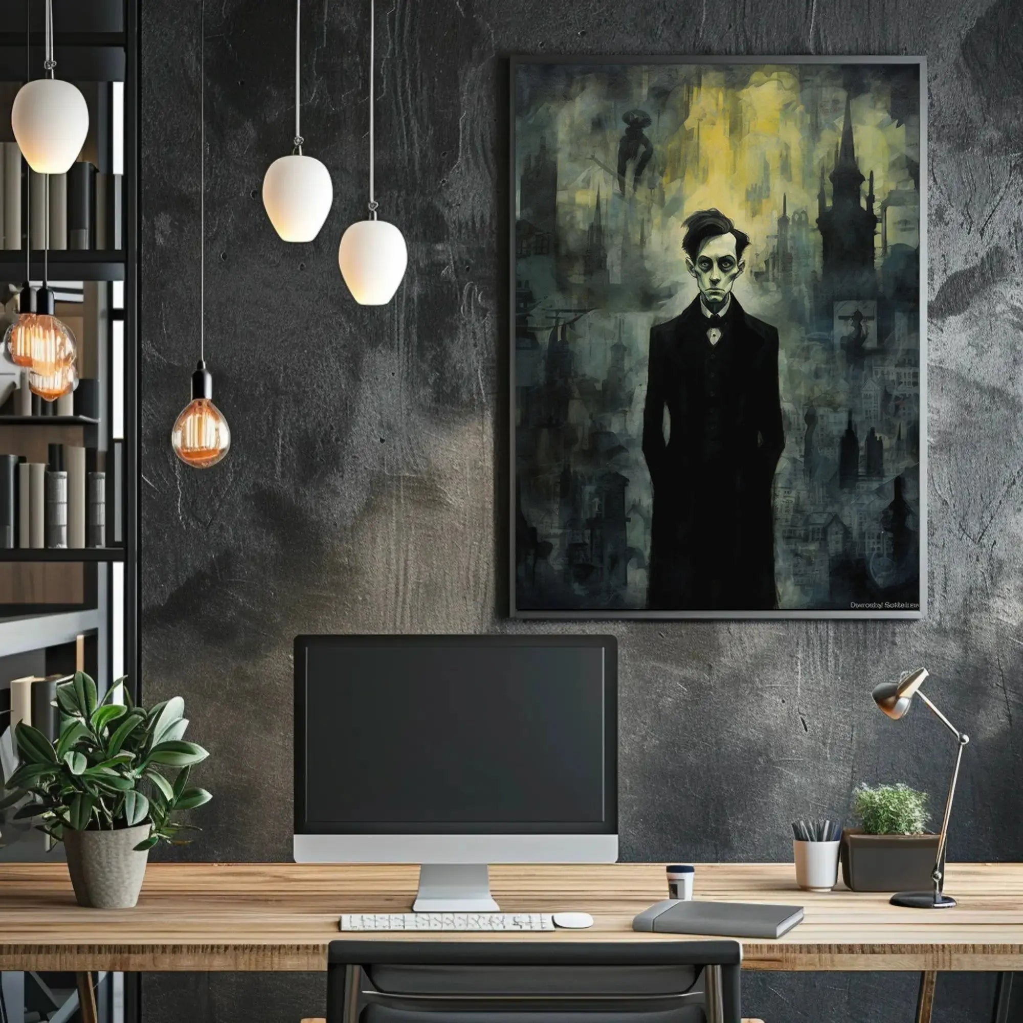Gothic Victorian Solitude Atmospheric Artistic Culture Poster PosterGoat