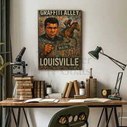 Graffiti Alley: Dynamic Louisville Street Art Sports Poster PosterGoat