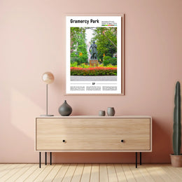 Gramercy Park Historical View Manhattan Travel Poster PosterGoat