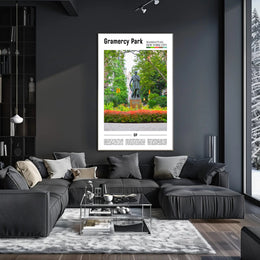 Gramercy Park Historical View Manhattan Travel Poster PosterGoat