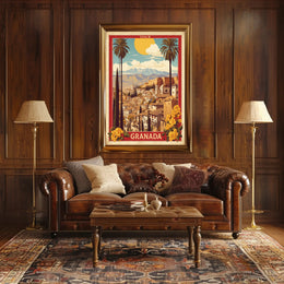 Granada Scenic View Travel Poster PosterGoat