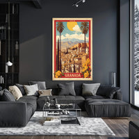 Granada Scenic View Travel Poster PosterGoat