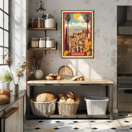 Granada Scenic View Travel Poster PosterGoat